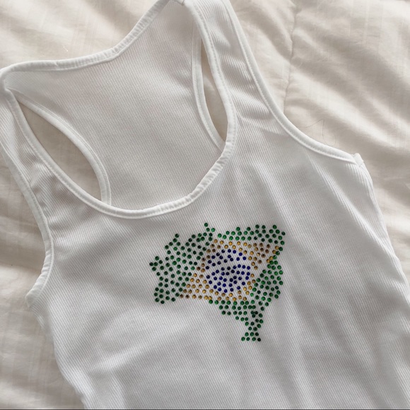 Boutique Tops - 🇧🇷 Brazil Racer Back Tank Top